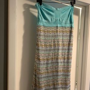 M missoni strapless dress